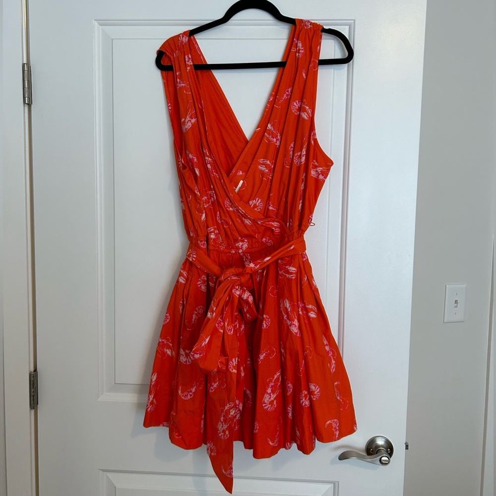 BNWT Maeve by Anthropologie Lobster Mini Dress 3x